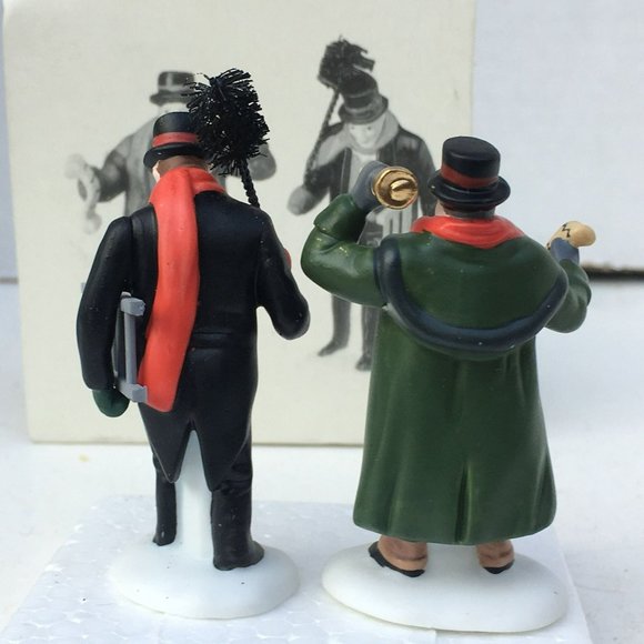 Dept 56 Town Crier & Chimney Sweep Dickens Village Christmas Accessory - 1990 - Picture 9 of 10